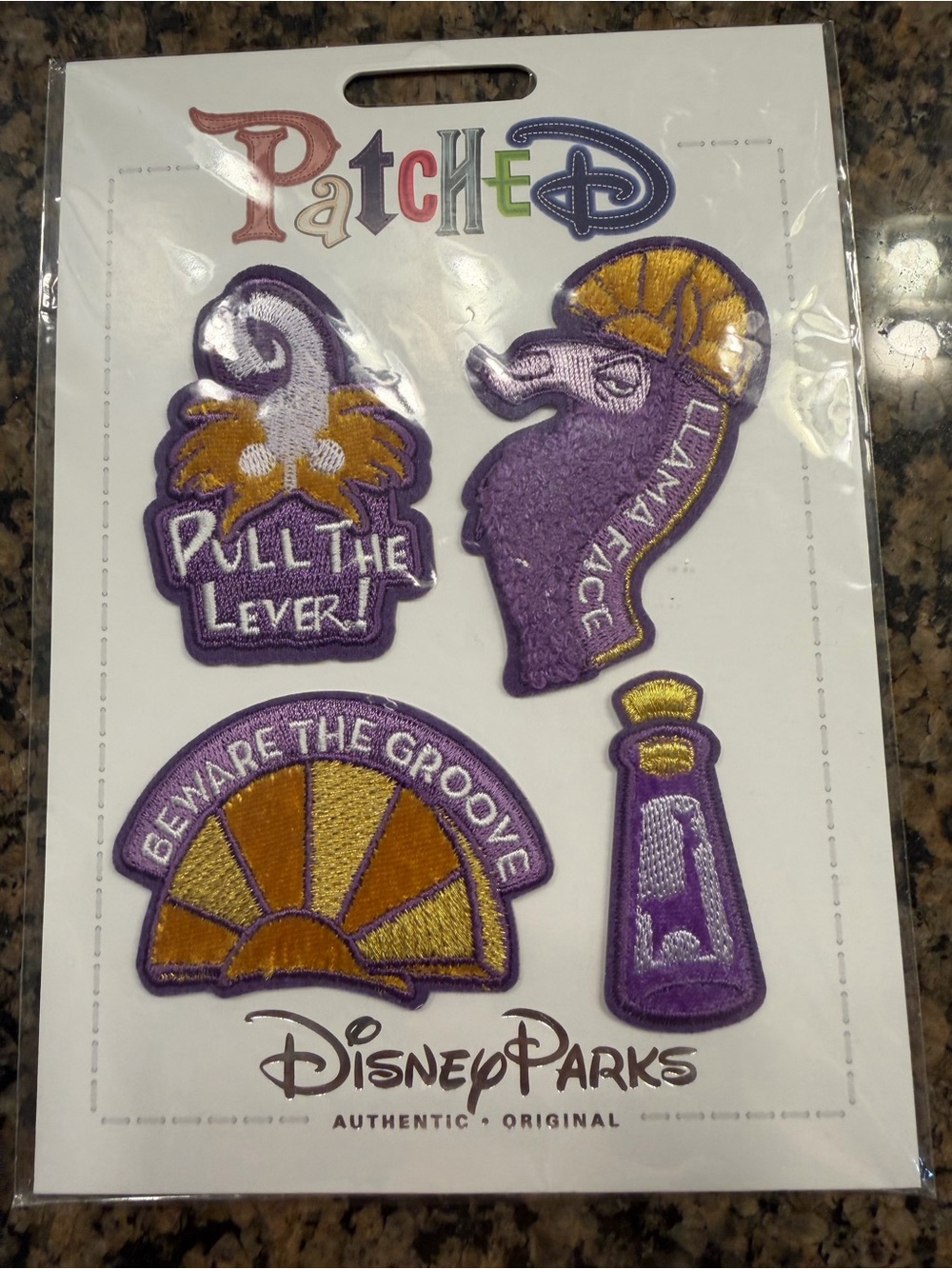 RARE Disney Patched Emperor’s New Groove Patch set